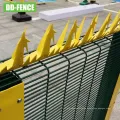 Pisos de valla de metal de pared anti -escalas galvanizadas